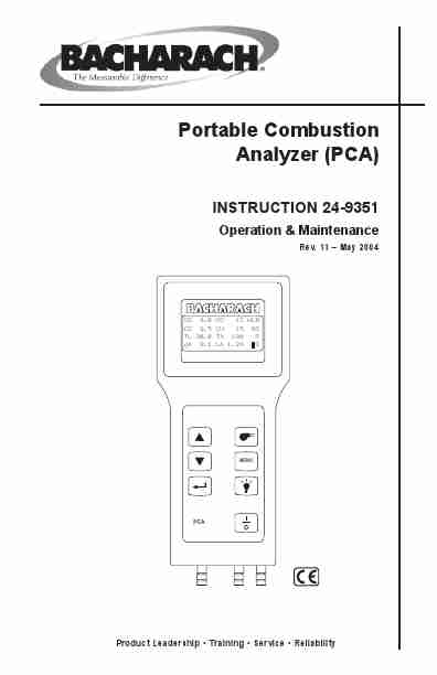 Bacharach Carbon Monoxide Alarm 24-9351-page_pdf